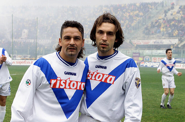 Roberto Baggio i Andrea Pirlo Brescia