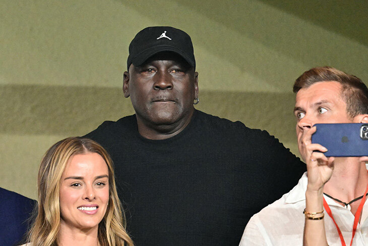 Michael Jordan na meczu Monaco