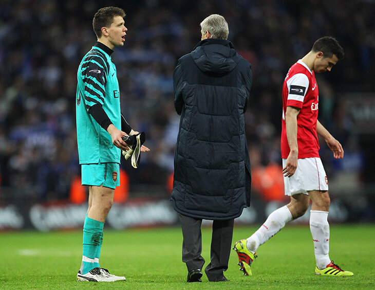 Szczęsny i Wenger w Londynie