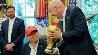 Donald Trump i Infantino FIFA, JD Vance