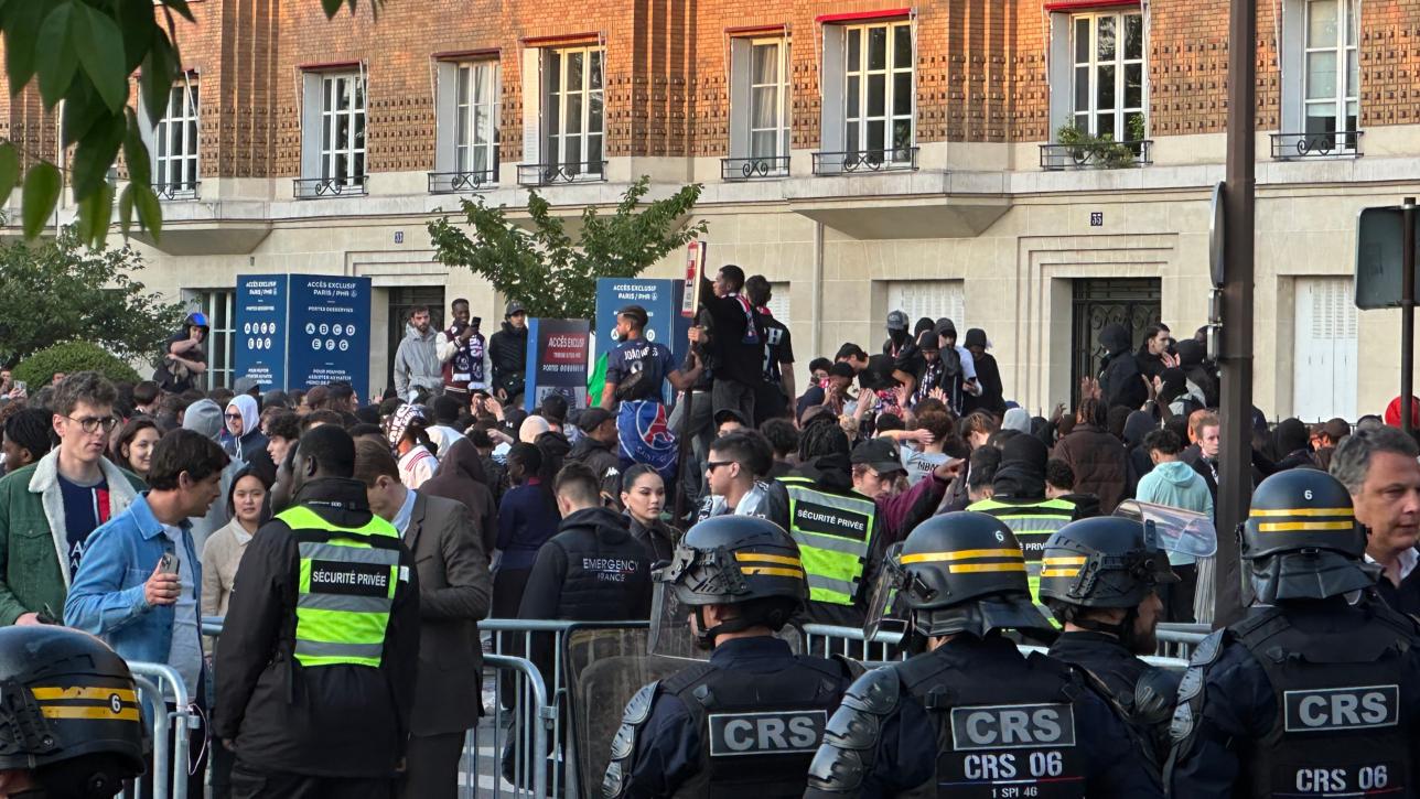 Zamieszki w Paryżu przed PSG